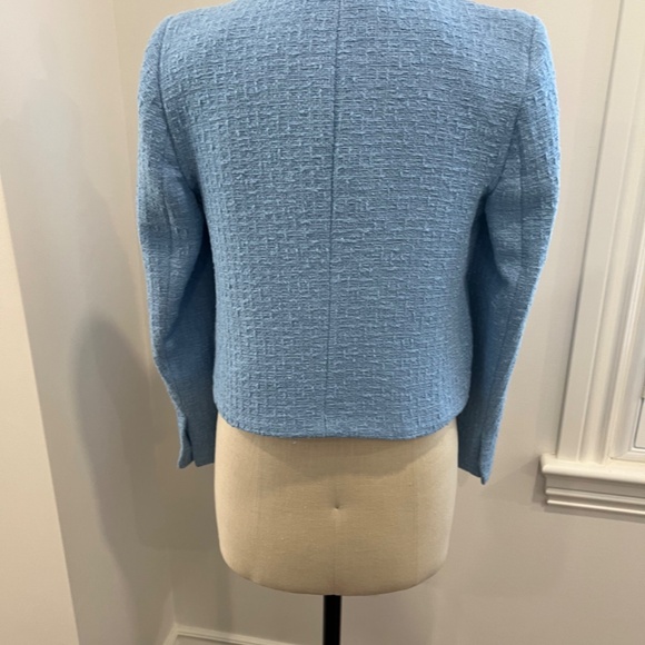 Frayed Edge Blue Women's Jacket - Picture 2 of 3